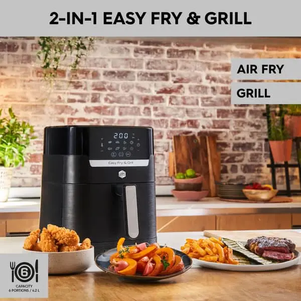 OBH Nordica Easy Fryer Precision 2in1 Airfryer - Billede 2
